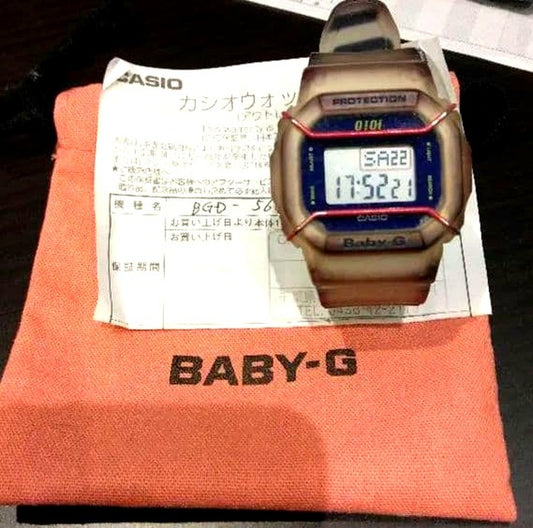 Casio Baby-G BGD-560SC-7JR brown digital watch with pouch Japan import