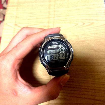 Casio Wave Ceptor Multi Band 5 Digital Watch with Auto LED Light — Japan Import