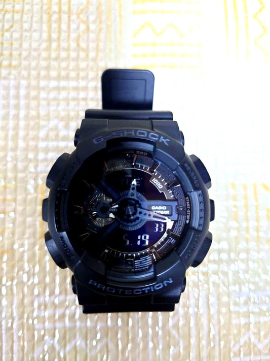 Casio G-Shock Analogue Digital Watch in black with waterproof and shock-resistant features
