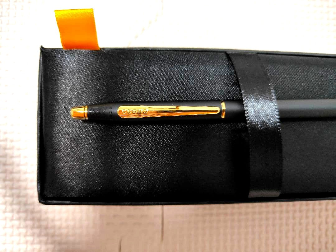 Cross Ballpoint Pen Black with Gold Trim
