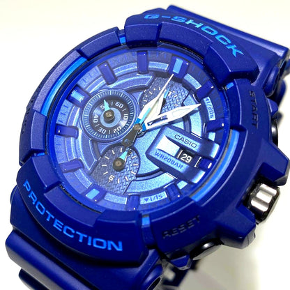 Casio G-Shock Analog Chronograph Watch GAC-100AC Blue Water Resistant Shockproof Japan Import