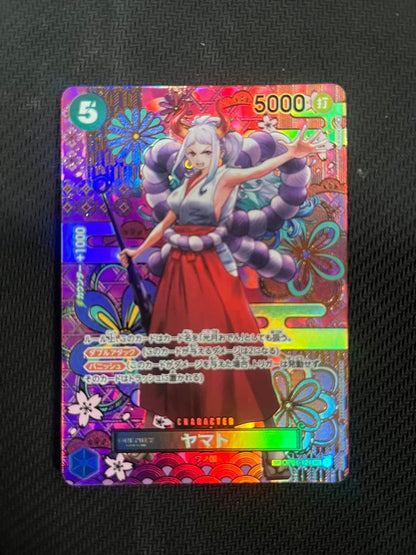 One Piece Yamato SP OP01-121 trading card showing front side with character art