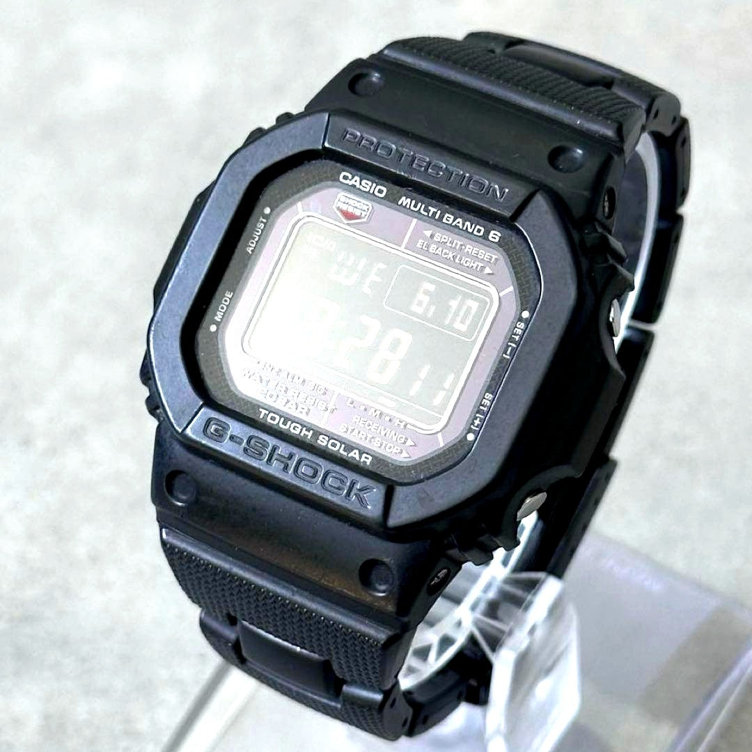 Casio G-Shock GW-M5610BC-1JF solar-powered watch with square face and black composite metal resin band