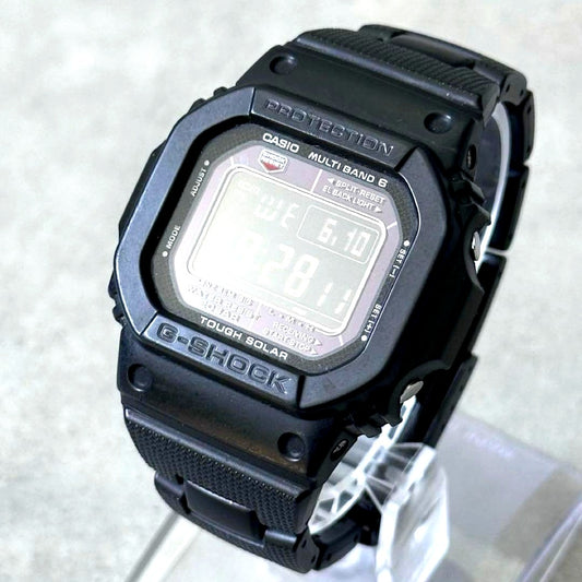 Casio G-Shock GW-M5610BC-1JF solar-powered watch with square face and black composite metal resin band