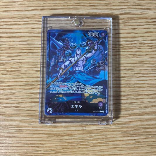 One Piece Energy Leader Card Japanese edition unopened and sleeved for play use
