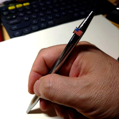 CROSS USA Classic Century Ballpoint Pen with U.S. Flag Clip