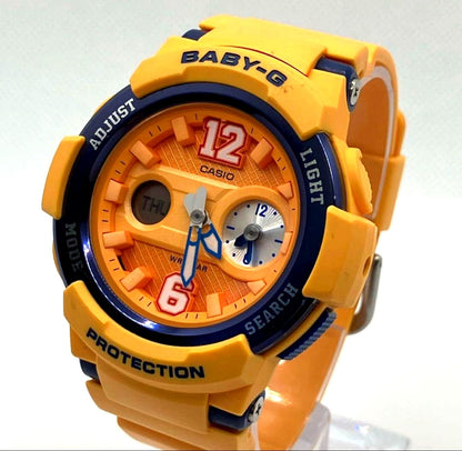 Casio Women’s Baby-G Watch Orange Model BGA-210-4BJF with Box and Manual — Japan Import