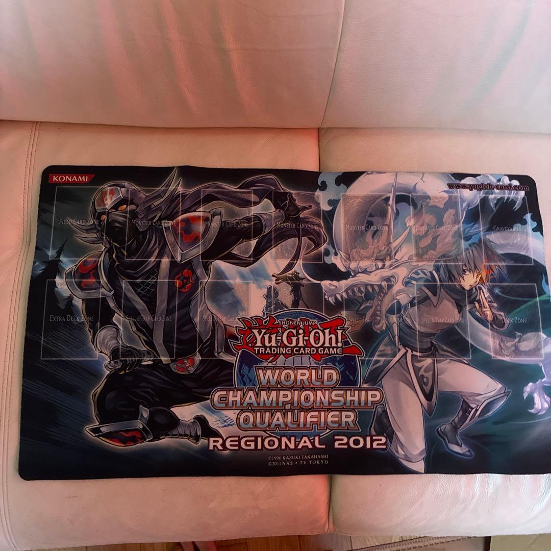 Ninja Master Hanzo Yu-Gi-Oh 2012 White Dragon Ninja official playmat Japan import showing monster card design