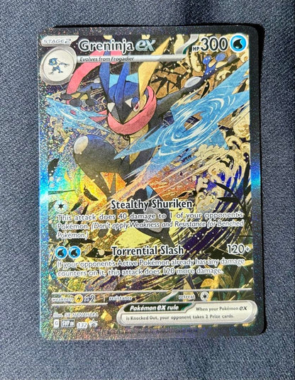 Gekkouga Ex English Promo Shrouded Fable Card SVP 132 in sleeve with ukiyo-e style illustration