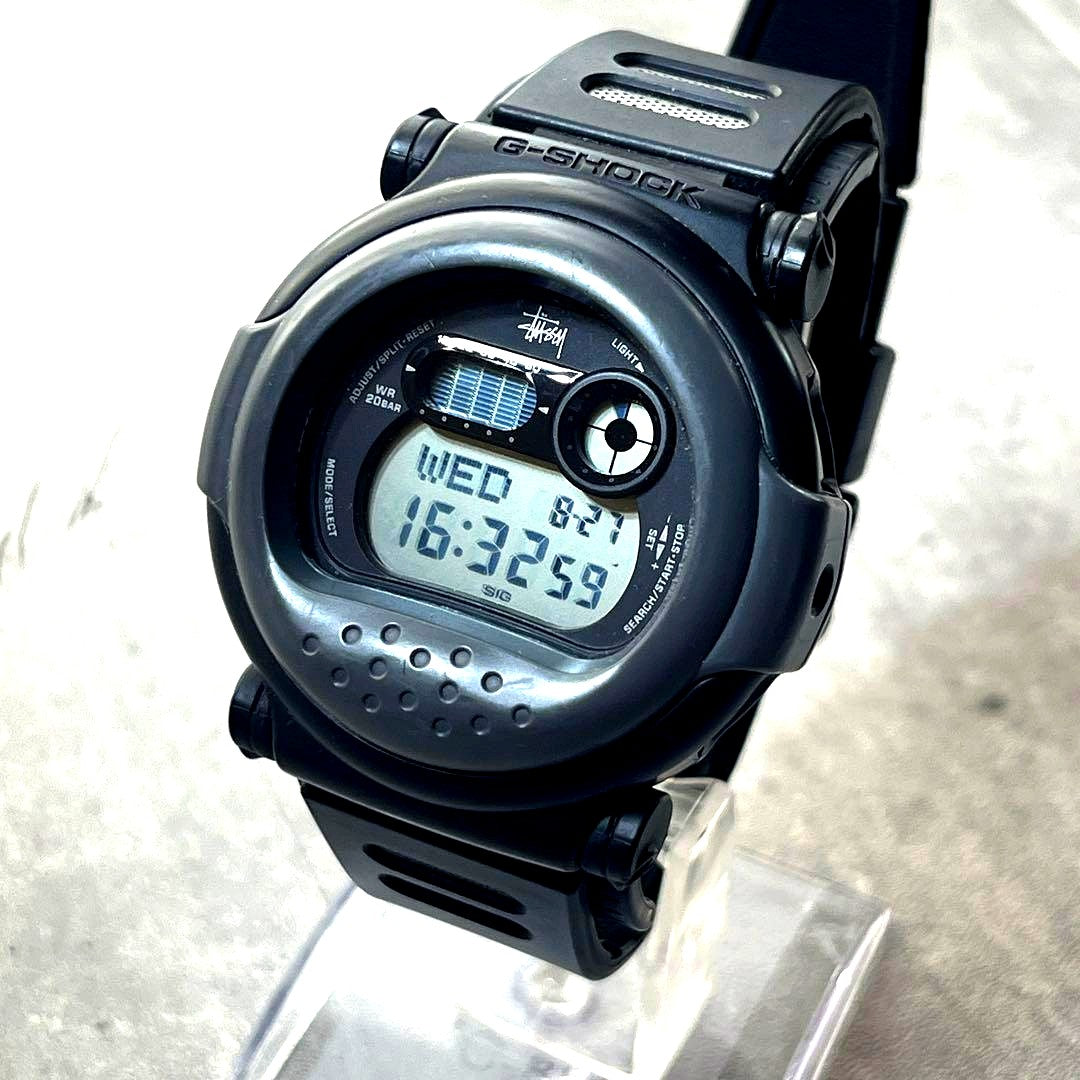 Stussy Casio G-Shock Jason G-001ST digital watch with resin band and shock-resistant design