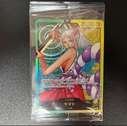 Unopened Yamato Leader Parallel Card from One Piece Card Game featuring double attack and 5000 power