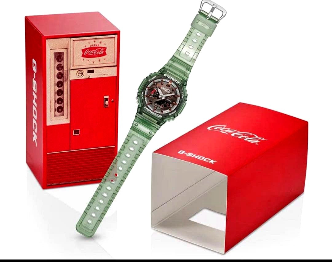 Casio G-Shock Coca-Cola Edition GA-2100CC-3AJR Green Watch — Japan Import
