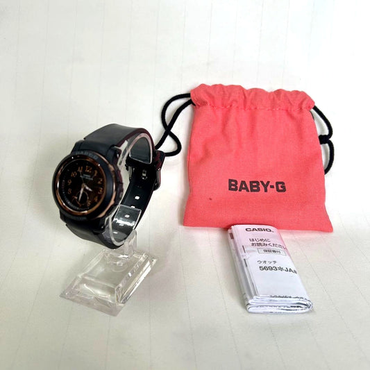 Casio Baby-G BGA-2900AF radio controlled solar watch showing digital and analog display