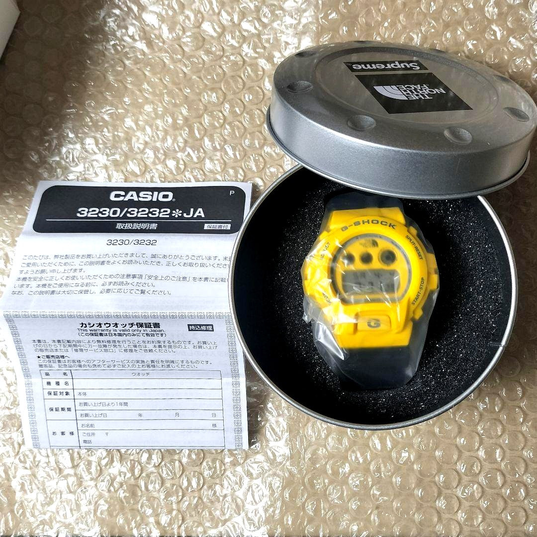 Casio G-Shock Supreme The North Face DW-6900NS-9JR digital watch with original box and manual