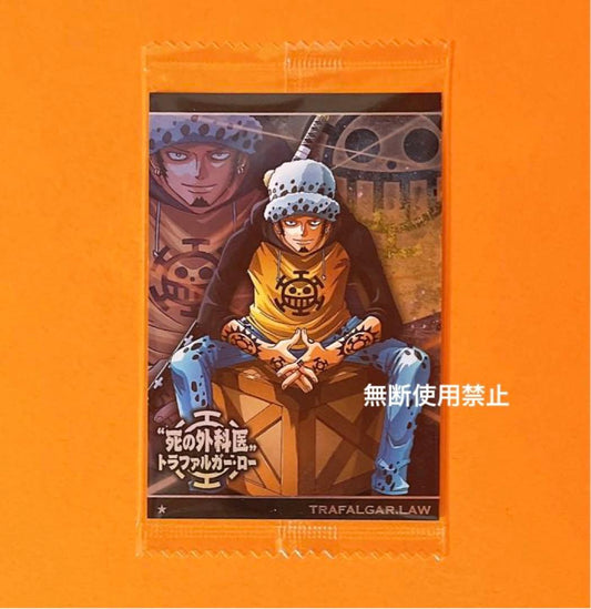 One Piece Trafalgar Law Wafers collectible card No.5-06 sealed unopened from Japan