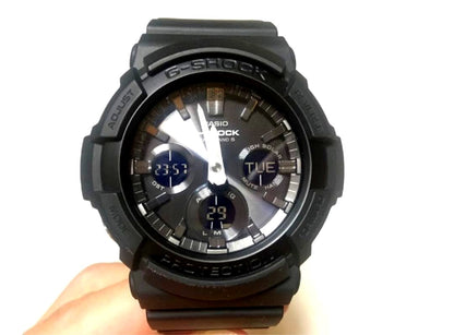 Casio G-Shock GAW-100B-1AJF black analog-digital solar radio wave watch Japan import