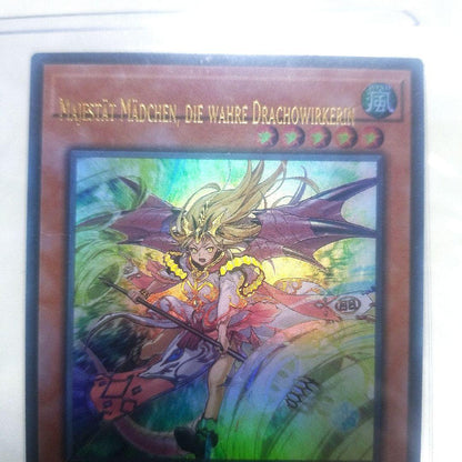 Utagawa Yu-Gi-Oh German error single card in English shown on a white background