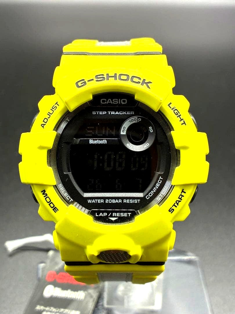 Casio G-Shock G-Squad GBD-800LU-9JF yellow digital watch with Bluetooth and step tracker