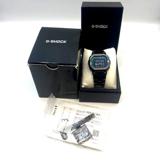 Casio G-Shock GMW-B5000BPC-1JF full metal series digital watch with stainless steel case and black display