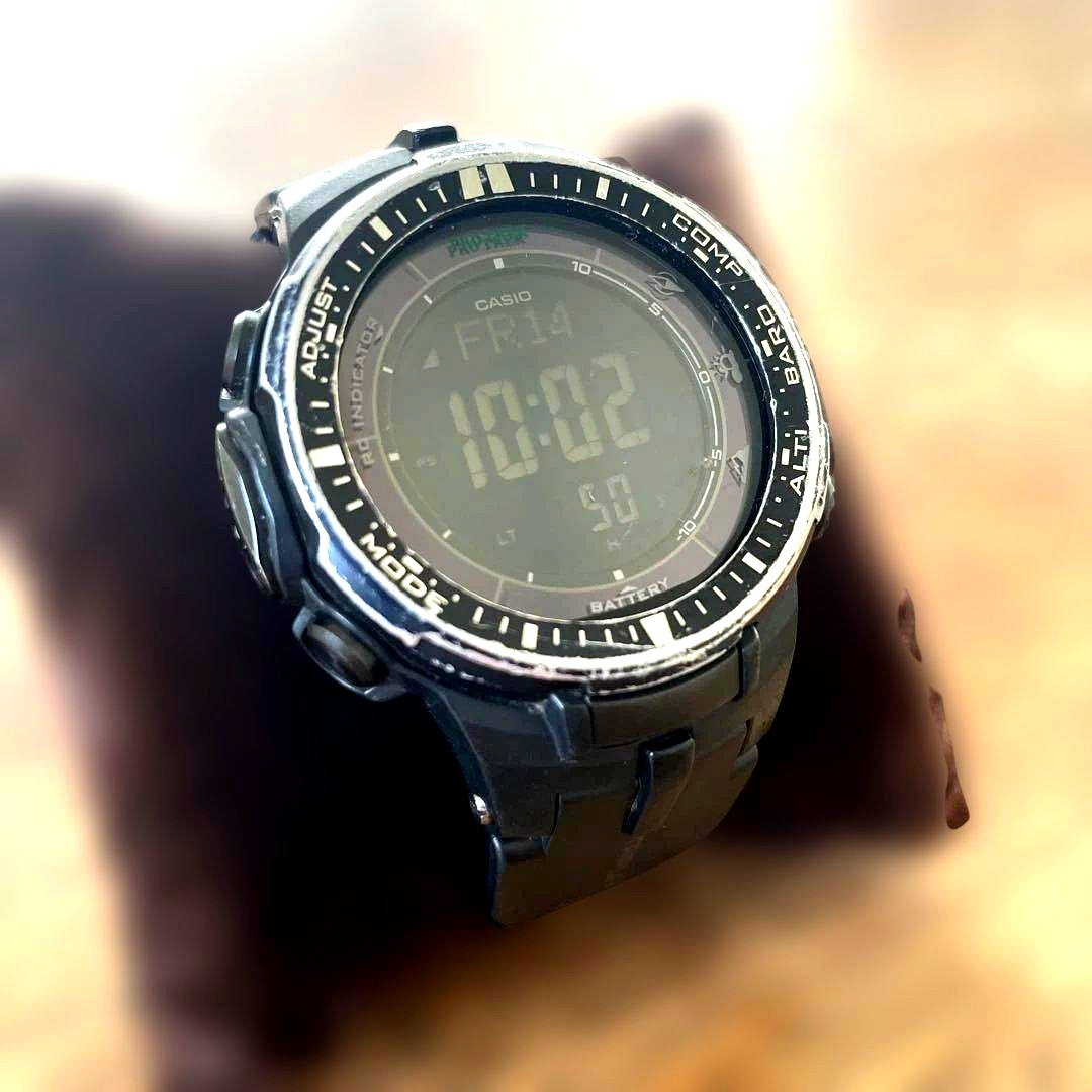 Casio Pro Trek PRW-8000 Model with Solar Power and Altimeter Watch