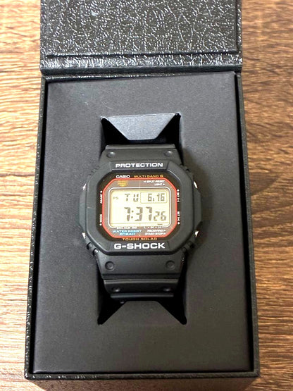 Casio G-Shock GW-M5610U black digital watch with Tough Solar and Multi-Band 6 features