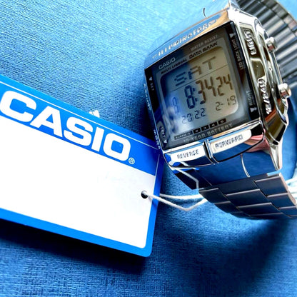 Casio Digital Watch Data Bank with Telememo 30 memories and multilingual display Japan import