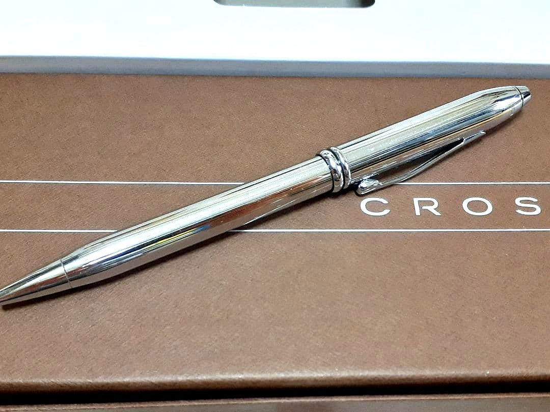 CROSS Silver Ballpoint Pen Body — Japan Import