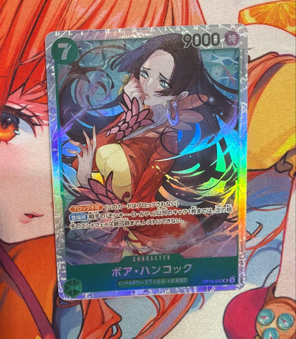 One Piece Card Game OP16-032 Boa Hancock Super Rare promotional card, Japan import, used condition