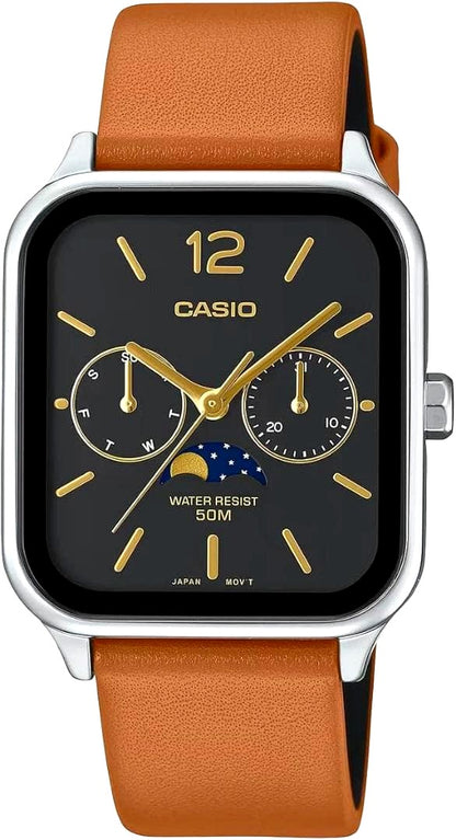 Casio Standard Moon Phase Men's Watch MTP-M305L-1AVDF — Japan Import