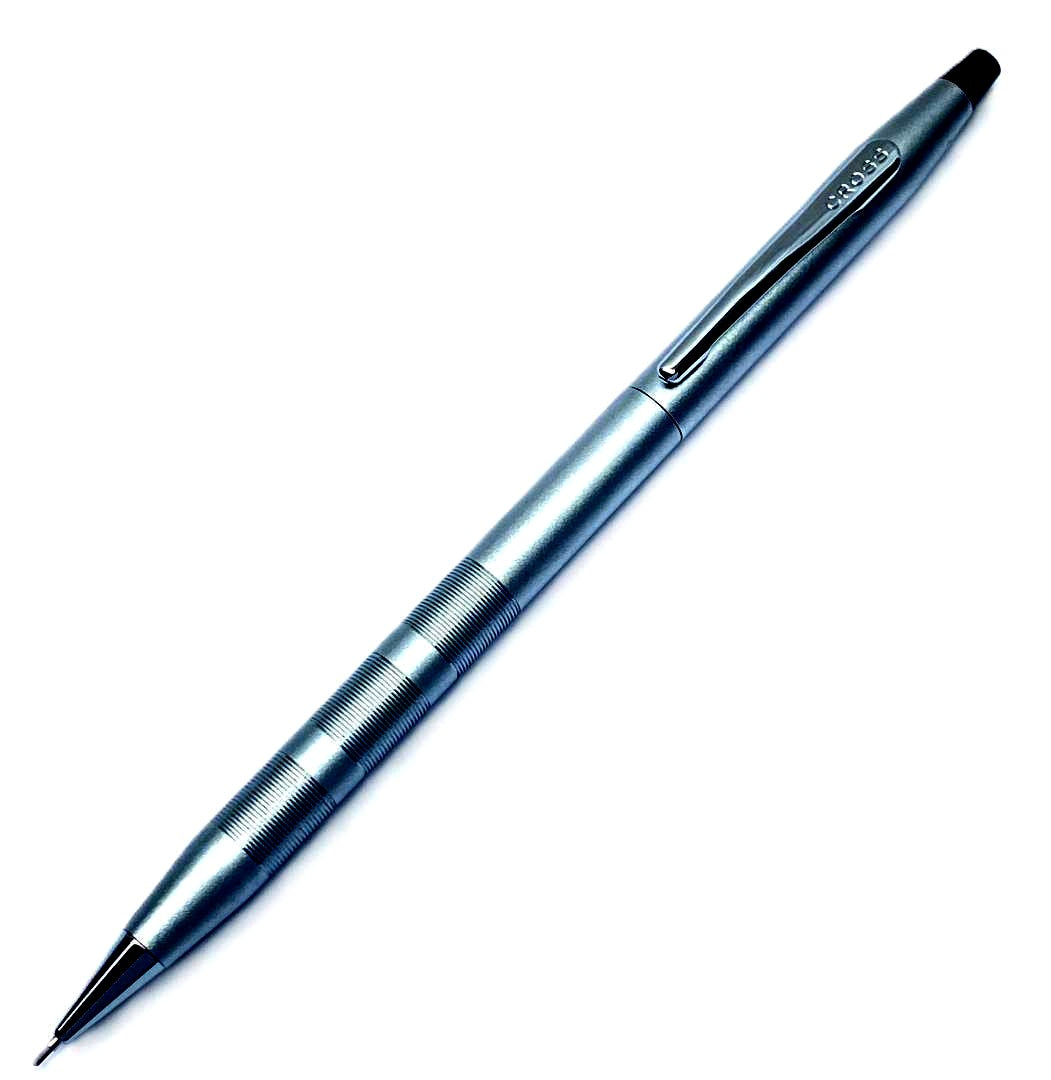 Cross Silver twist mechanism lead pencil 0.7mm with included pen case, Japan import