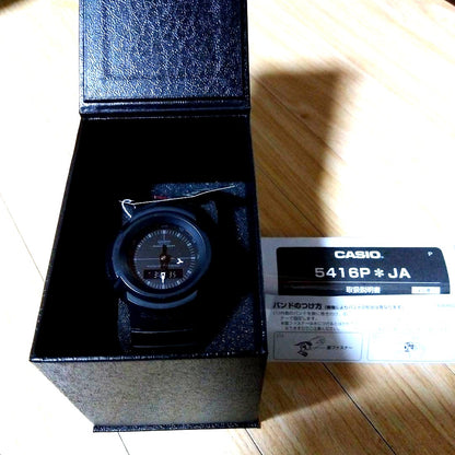 Casio G-Shock AW-500BB-1EJF black watch with box and instruction manual Japan import