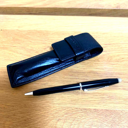 Cross Brand Ballpoint Pen and Pen Case Set Black — Japan Import