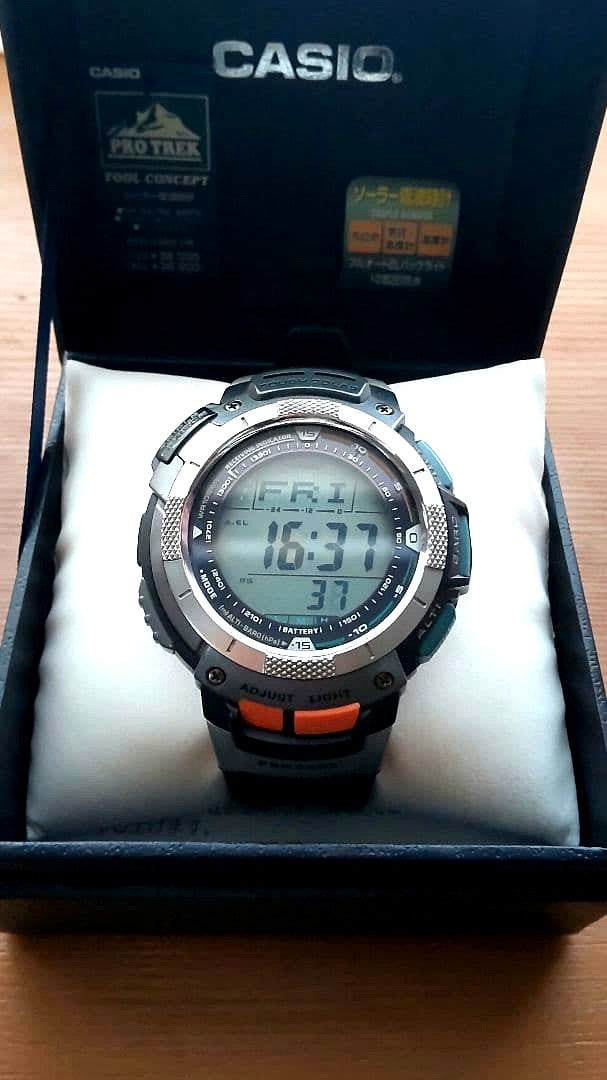Casio Pro Trek PRW-1000J Digital Outdoor Watch with Altimeter Barometer Compass Japan Import