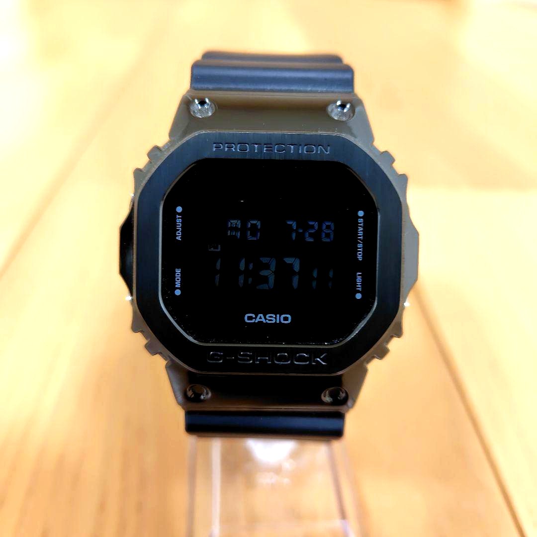 Casio G-Shock GM-5600B black digital watch with shock resistant design