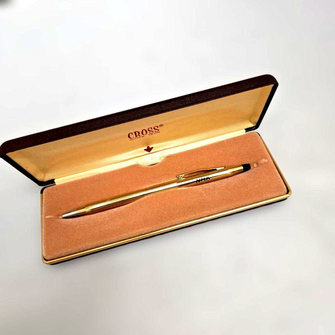 Cross Gold Ballpoint Pen with NHK Logo Made in Japan