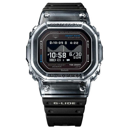 Casio G-Shock G-Lide GBX-H5600-1JR solar watch with black band and digital display