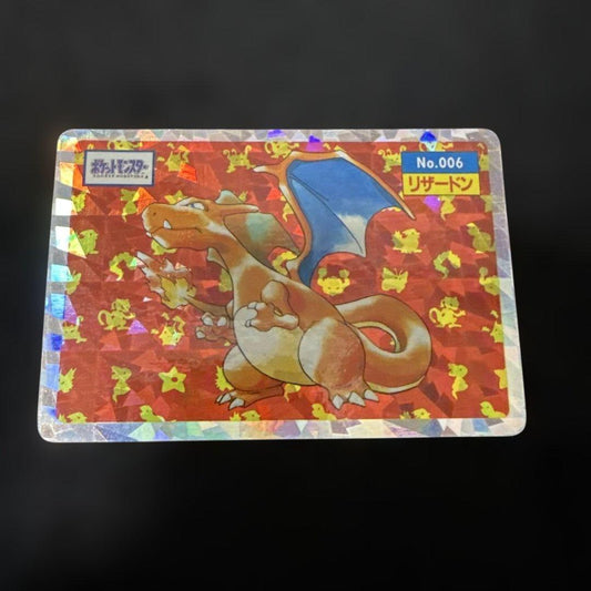 Bandai Pokemon Card Top Sun Charizard No.006 hologram rare card from Japan over 20 years old