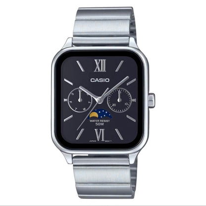 Casio Standard MTP-M305D 1A2 men's analog quartz wristwatch with stainless steel band