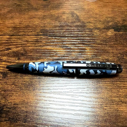 Cross Edge Select Tip Roller Ball Pen - Blue Camouflage NAT0555-15 — Japan Import