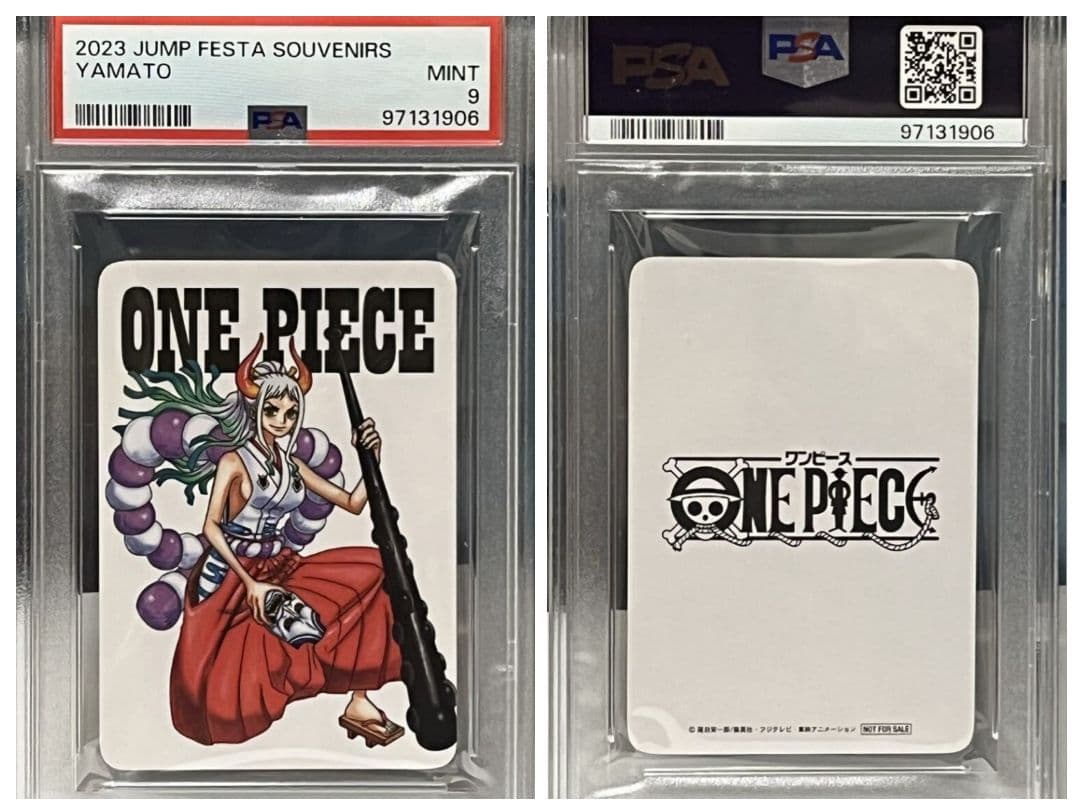 Yamato One Piece 2023 Jump Festa PSA9 graded collectible card in mint condition from Japan