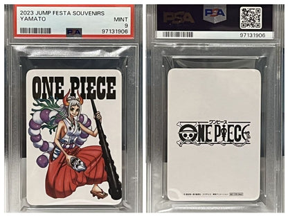 Yamato One Piece 2023 Jump Festa PSA9 graded collectible card in mint condition from Japan