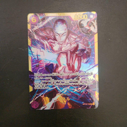 Bandai One Piece Energy SEC Parallel Card OP05-118 SR Japanese trading card featuring Energy character