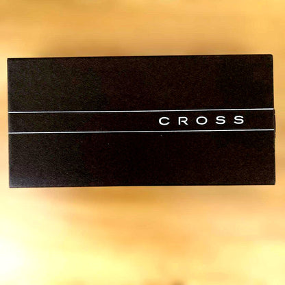 CROSS Twist Ballpoint Pen in white and silver with black ink and twist mechanism, 5.3 inches long
