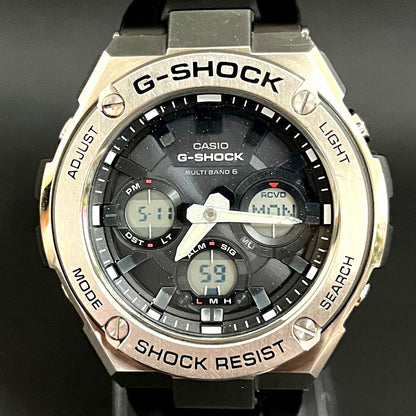 Casio G-Shock GST-W110 Radio Solar Watch Japan Import with black dial and layered bezel