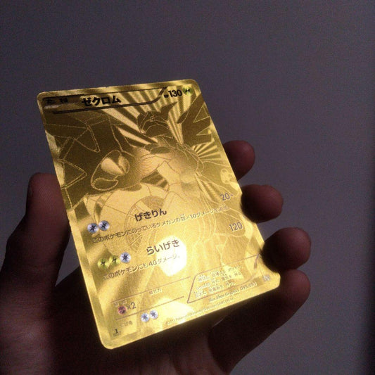 Gold Zekrom Card from EBB EX Battle Boost series model 095/093 with visible condition in photos