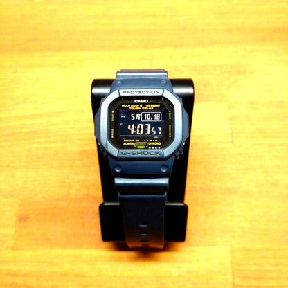Casio G-Shock GW-5610NV-2JF navy blue radio solar watch showing front face and strap