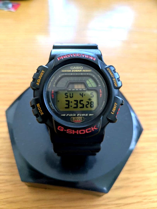 Casio G-Shock DW-8700 digital watch with black resin band and shock resistant design