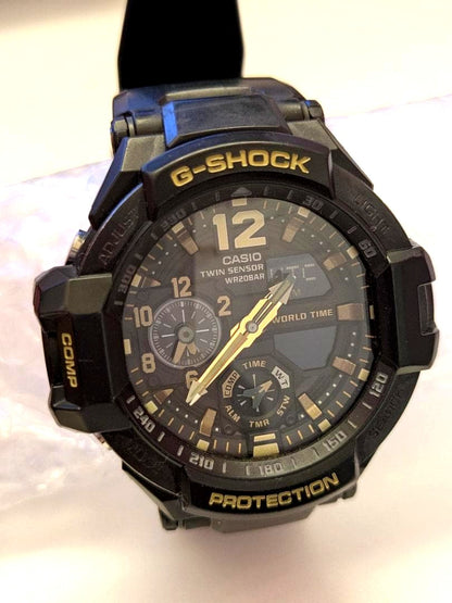Casio G-Shock Gravitymaster GA-1100GB Digital Analog Watch with Compass and Temperature — Japan Import