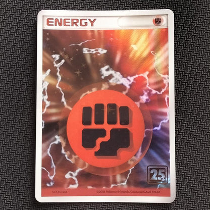 Pokemon Card 25th Promo Creatures Deck Fighting Energy in Japanese, used excellent condition, stored in sleeve