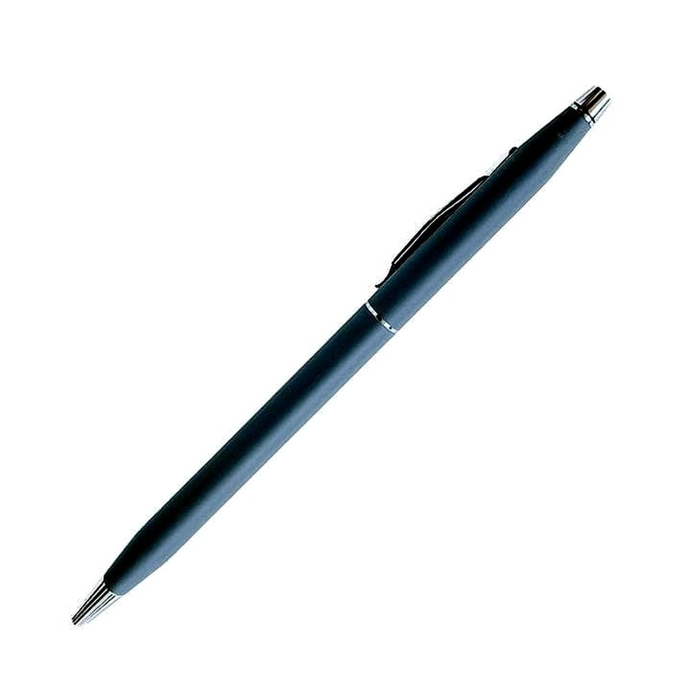 Close-up of Cross Classic Century vintage grey ballpoint pen with twist mechanism, matte finish, 1990s model